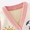 thumbnail image 4 of Esaierr Kids Infant Baby Boy Girl Knit Sweater Vest Cardigan Cartoon V-Neck Toddler Buttons Cardigan, 4 of 5