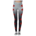 thumbnail image 3 of MKLEKYY Leggings push up para mujer, pantalones de yoga estampados casuales para San Valentín para mujer, leggings y leggings, 3 of 4