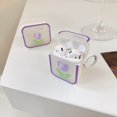 thumbnail image 5 of For AirPods 3rd Gen 2021/1/2/Pro 2 Case，Shockproof Purple tulips Flower PC Case Cover With Ring, 5 of 5
