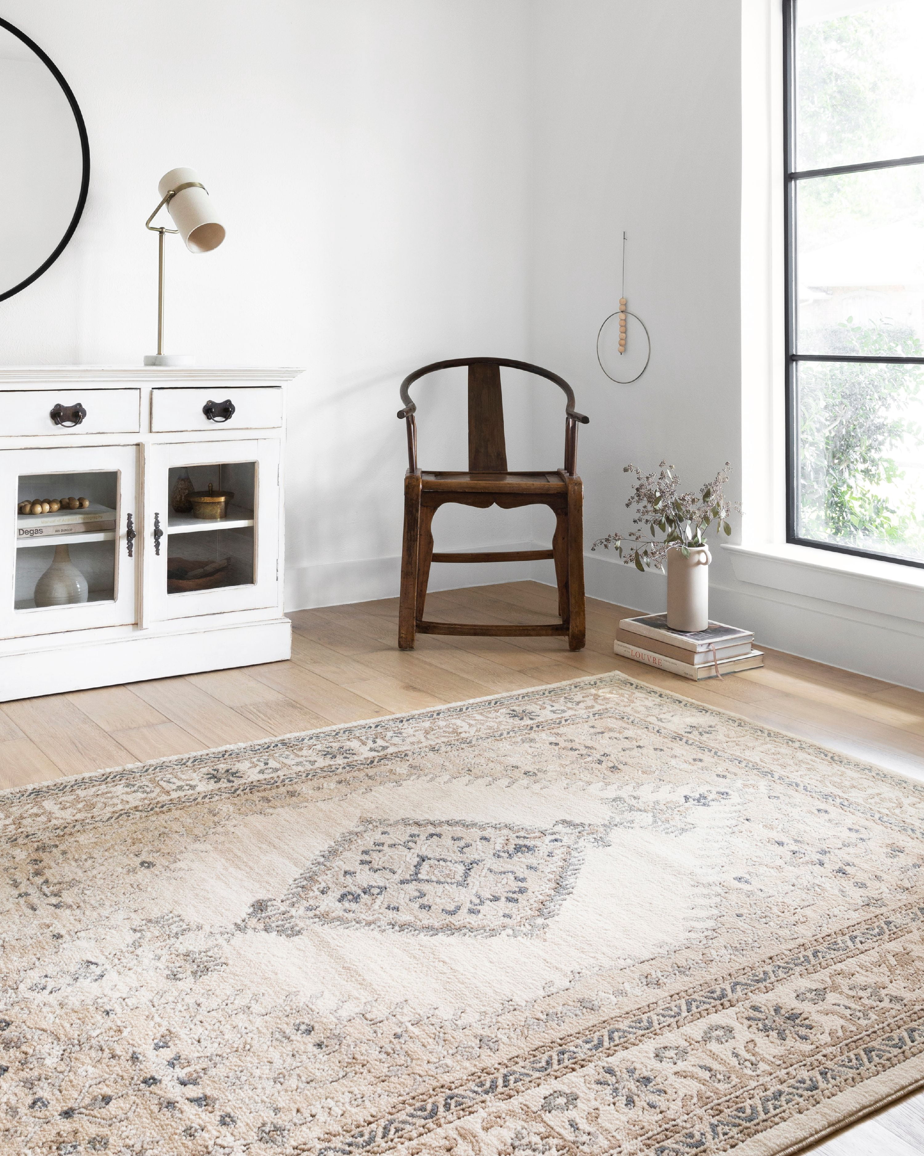 Loloi Teagan Oriental Oatmeal / Ivory Area Rug