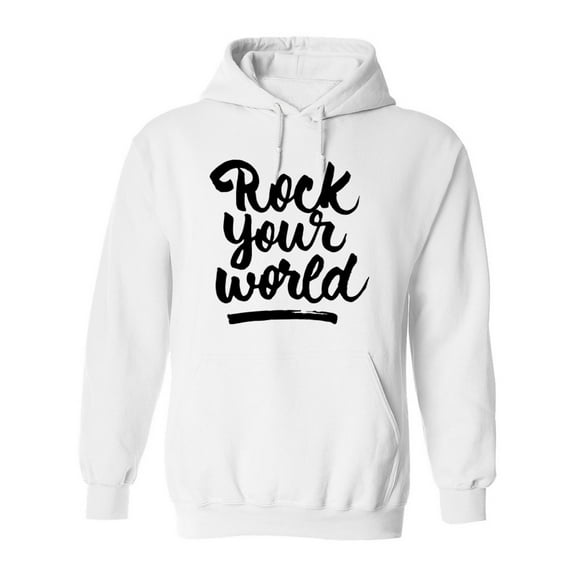 Rock Your World. Hoodie Men -Image by Shutterstock, Male x-Large