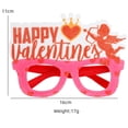 thumbnail image 3 of AJGRHE Valentine's Day Heart Shaped Novelty Glasses – Happy Valentine’s Day Eyewear Photo Booth Props Ornaments Favors Hot Pink2, 3 of 5