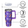 thumbnail image 3 of 30oz Halloween Tumbler with Handle, Pumpkin Bat Skull | Print | Halloween Gifts for Family & Friends | with Lids and Straws | Stainless Steel Insulated | Travel Mug, 3 of 5