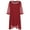 Red, variant on Aayomet Beach Dresses For Women Large Women's Medium Sleeve Chiffon Dress Beaded Collar Dress,Navy M