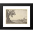 thumbnail image 2 of Giovanni Battista Lusieri 24x18 Black Modern Framed Museum Art Print Titled - An Extensive View of Rome from the Orti Della Pineta Sacchetti (1780), 2 of 5