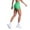 Green, variant on Gyexs Women's Seamless High Waisted Yoga Shorts, Textured Lifting Workout Biker Shorts, Gym Athletic Running Purple, Size M