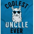 thumbnail image 2 of Best Llama Uncle Fathers Day Birthday Men's Crewneck Sweatshirt Brisco Brands M, 2 of 6