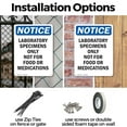 thumbnail image 3 of (2 Pack) Laboratory Specimens Only Not OSHA Notice Sign 10 Inch X 14 Inch Plastic Sign, Weather Resistant, UV Protected for Workplace, Business, and Construction Site, Made in the USA, 3 of 8