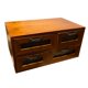 thumbnail image 5 of Caja de almacenamiento de madera, organizador de escritorio, organizador de espacio de trabajo, hecho a mano, de mesa, vintage. Cuatro cajones, 5 of 9