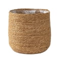 thumbnail image 1 of Seagrass Flower Pot - Woven Plant Pot - Decorative Plant Basket with Plastic Film Insert in Boho Style S, 1 of 5