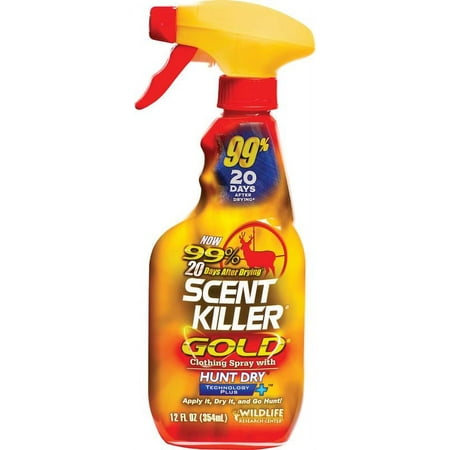 Wildlife Research Center Scent Killer Gold Clothing 12 fl oz Hunting Scent Elimination Spray