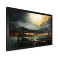 thumbnail image 2 of Designart "Abstract Mountain Majesty Grey and Yellow Lands V" Landscapes Framed Wall Art Decor - Modern Grey Abstract Landscapes Living Room Framed Canvas Art, 2 of 6