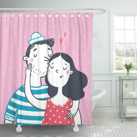 Yusdecor In Love Hugging And Kissing Man Woman Sailor Love Hugging And Kissing Man Woman