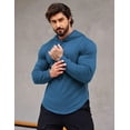 thumbnail image 3 of COOFANDY Men's Muscle Fit Long Sleeve Athletic Gym Pullover Workout Sweatshirts Hoodies, 3 of 9