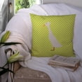 thumbnail image 3 of Carolines Treasures BB7685PW1414 Bali Duck Green Fabric Decorative Pillow, 14 x 14 in., 3 of 4