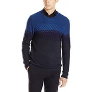 New Calvin Klein Jeans Men's Cable Color Block Sweater, Estate Blue, XXL, 3851-3