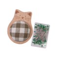 thumbnail image 4 of KLKCMS Cute Pin Cushion with Pins Wood Base Needle Holder for Quilting Cross Stitch Set A, 4 of 9