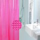 thumbnail image 4 of EVA Shower Curtain Liner 3D Water Cube Clear Bathroom Shower Curtains, Clear EVA Shower Liner for Shower Stall 71x71 Inches with Hooks (Pink Purple), 4 of 4