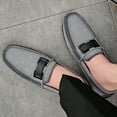 thumbnail image 6 of Big Size Men's Casual Loafers Slip On Leather Shoes Lightweight Driving Shoes Moccasins Classic Penny Loafer Flats Boat Shoes, 6 of 10