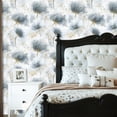thumbnail image 2 of Peel and Stick Wallpaper Delicate Blue Gold Floral Fine Detailing Soft boho Wall Mural 23.6in x 9.8ft Self Adhesive Removable Wall Paper Renter Friendly Wallpaper for Girls Women Bedroom Livingroom, 2 of 8