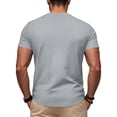 thumbnail image 5 of Uwinwear Men's Athletic Washed T-Shirts Basic Crew Neck Tees Tops Causal Distressed Cotton T Shirts Summer Breathable Tees,Light Gray,M, 5 of 6