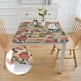 thumbnail image 2 of HAOXIT Square Tablecloth,Stain Wrinkle Resistant ,for Kitchen Party Decor 40*40, 2 of 8