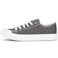 thumbnail image 6 of JENN ARDOR Women's Canvas Sneakers Low Top Shoes Clearance Women Shoes Drak Gray Size 8, 6 of 9