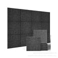 thumbnail image 4 of Acoustic Panels 12 Pack 11.8"x11.8", Self-Adhesive Polyester Fiber Sound Absorbing Wall Tiles, 5 Colors, 4 of 6