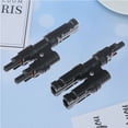 thumbnail image 3 of SHISUYAN 1pc Photovoltaic Connector Adapter Parallel Branch Joint Solar Panel Wire Connector Solar Panel Cable Wire Connector (Black), 3 of 8