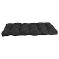 thumbnail image 3 of 46-inch by 19-inch Tufted Solid Microsuede Bench Cushion Black-Color, 3 of 3