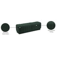 thumbnail image 2 of Meridian Furniture Heathrow Green Boucle Fabric Ottoman/Bench, 2 of 7
