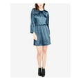 thumbnail image 3 of RACHEL ROY Womens Turquoise Bell Sleeve Above The Knee Fit + Flare Dress S, 3 of 5