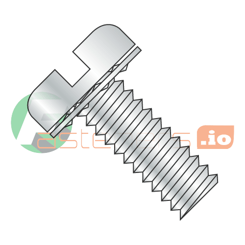 10-32 x 5/8" SEMS Screws / Internal Tooth Washer / Slotted / Pan Head / Steel / Zinc (Quantity: 4,000 pcs)