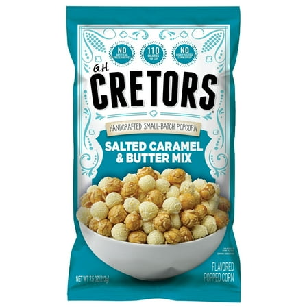 G.H. Cretors Salted Caramel & Butter Mix Popcorn, 7.5 oz Bag - 4 pack