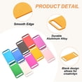 thumbnail image 3 of Uxcell 10 Pcs Anodized Aluminum Blank Tags 49 mm Sided Pet ID Stamping Tags, Gold, 3 of 6