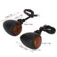 thumbnail image 4 of Motorcycle Turn Light Led Turn Light Pair Of Vintage Motorcycle Turn Signal Light Steering Lamp Indicator Fits For, 4 of 8