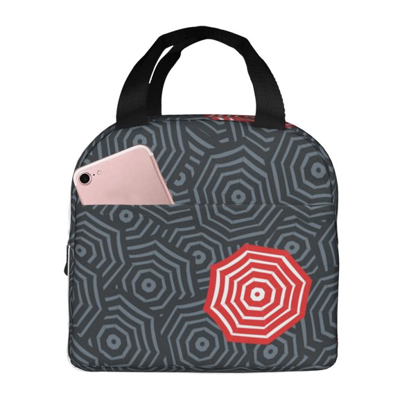 Umbrella Courage Reusable Cute Lunch Bags for Picnic School Work Office-UUMC653