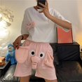 thumbnail image 2 of Pijama de elefante de dibujos animados para hombre y mujer, ropa de dormir bonita y divertida, conjunto de dos piezas para parejas, verano, 2023, 2 of 4
