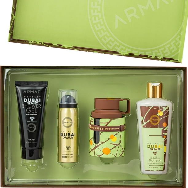 Set de fragancias Armaf Odyssey Dubai Chocolat de 4 piezas unisex