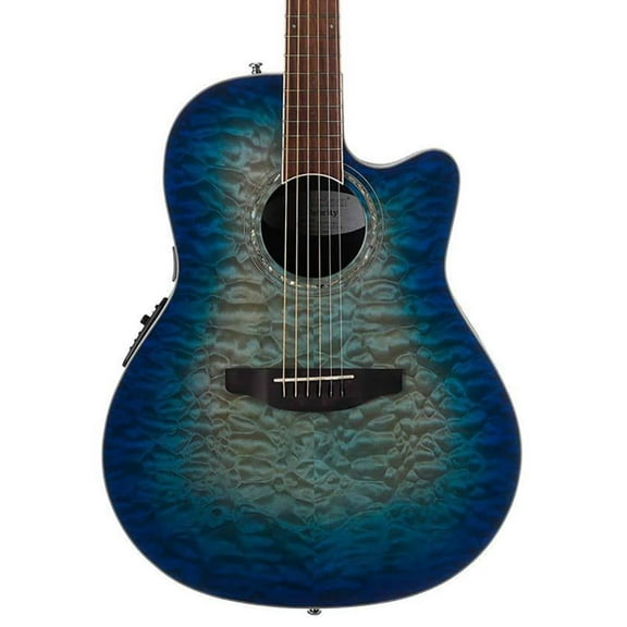Ovation Celebrity Shallow, Acoustic Electric Guitar Blue/Natural Burst