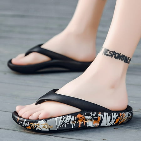 

Karcher Lightweight Slippers Comfort Casual Slippers Open Toe Platform Flip Flop Beach Sandals For Men New