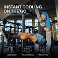 thumbnail image 6 of Cold Factor Instant Cooling Hoodie - Blue, One Size – Lightweight, UPF 50+ Sun Protection, Sweat-Wicking for Running, Hiking & Outdoor Sports, 6 of 8