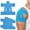 Blue, variant on Pre-cut Shoulder Kinesiology Tape, Waterproof Elastic Athletic Sports Support Sticker for Shoulder Joint Pain Relief, Basketball Gym Injury Recovery, No Manual Cutting Needed