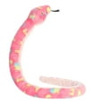 thumbnail image 2 of Aurora  51 in. Playful Snake Colorful Bubblegum Snake Lifelike Versatile Fun Stuffed Animal Plush Toy, Pink, 2 of 5