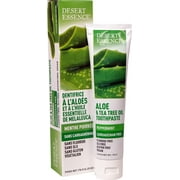 Desert Essence Aloe & Tea Tree Oil Toothpaste Peppermint -- 6.25 oz