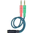 thumbnail image 1 of Kit adaptador de cable Jack de 3,5 mm Convertidores mutuos para auriculares de PC Auriculares con auriculares/micrófono. Afortunado Sencillez, 1 of 5