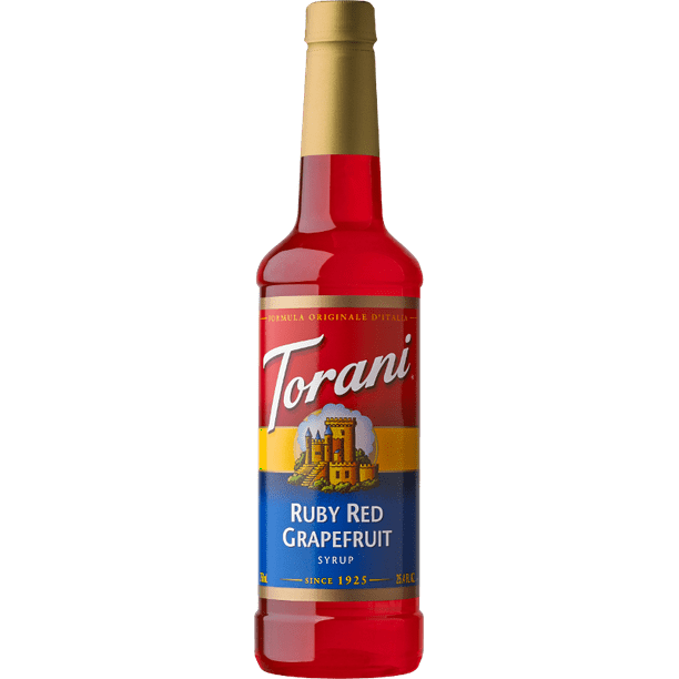 Torani Ruby Red Grapefruit Syrup, Drink Mix, Handcrafted Soda Flavoring