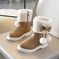 thumbnail image 6 of Xiaoxatg Stylish Girls Winter Boots with Thick Sole Design for Comfort and Warm Non- During Cold Seasons 4.5-5 Years Khaki, 6 of 9