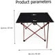 thumbnail image 2 of Outdoor Folding Table Folding Camp Table Suitcase Party Table Portable Banquet Table Travel Aluminum Alloy Red, 2 of 4