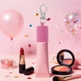 thumbnail image 5 of Unique Bargains 1 Pc Solid Color Lip Gloss Keychain Cap Rose Red Silicone, 5 of 5